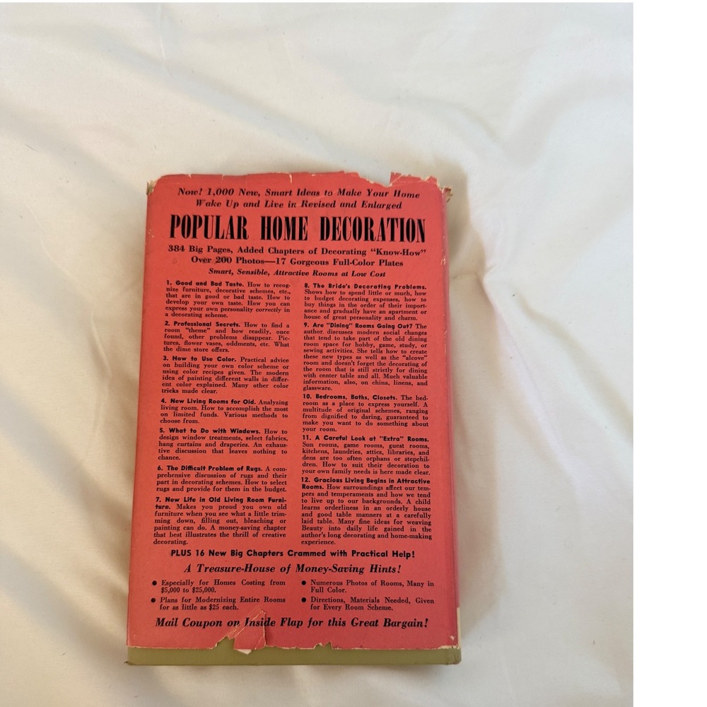 Vintage 1952 Encyclopedia of Modern Sewing Revised Edition Hardcover Dust Jacket - Picture 2 of 3